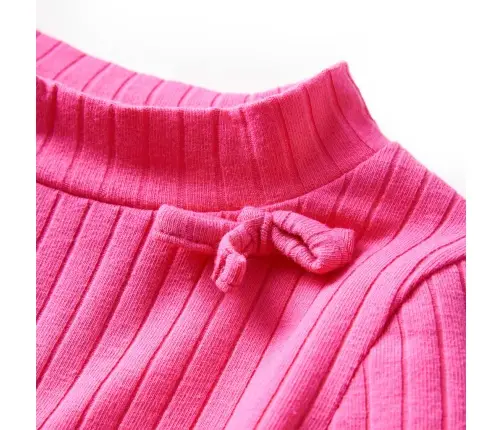 Pikkade Varrukatega Lastesärk, Soonikkoes, Erkroosa, 92