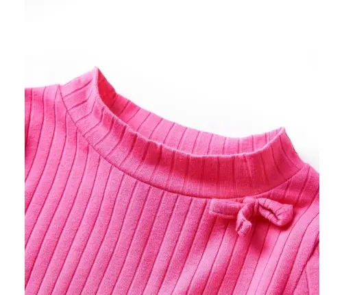 Vaikiški Marškinėliai Ilgomis Rankovėmis, Rožiniai, Juostų Rašto