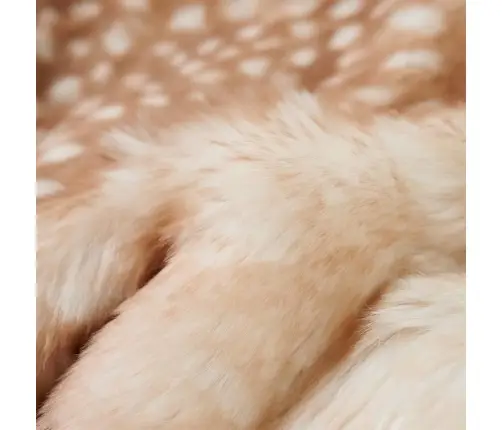 Vaikiškas Paltas, Smėlio Spalvos, Dirbtinis Kailis, 116 Dydžio