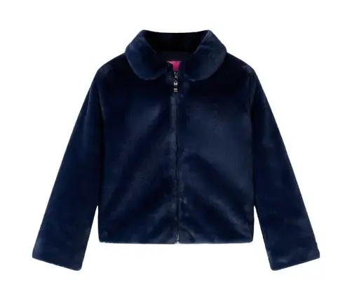 Kunstkarusnahast Lastemantel, Tumesinine, 116