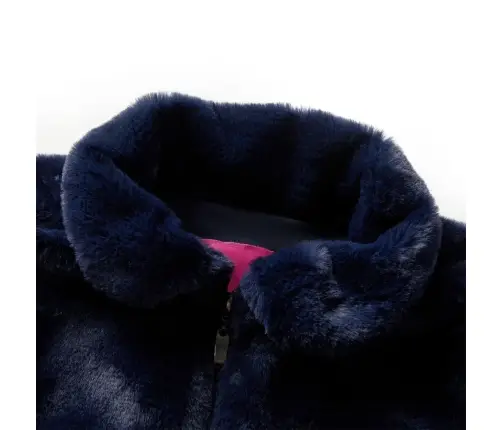 Kunstkarusnahast Lastemantel, Tumesinine, 116