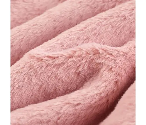 Vaikiškas Paltas, Rožinės Spalvos, Dirbtinis Kailis, 128 Dydžio