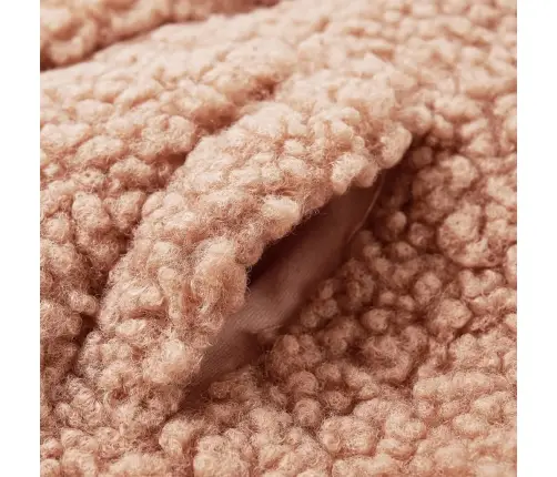 Laste Kapuutsiga Jakk, Kunstkarusnahk, Hele Konjakipruun, 116