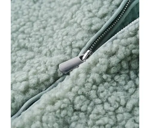 Laste Kapuutsiga Jakk, Kunstkarusnahk, Mündiroheline, 92