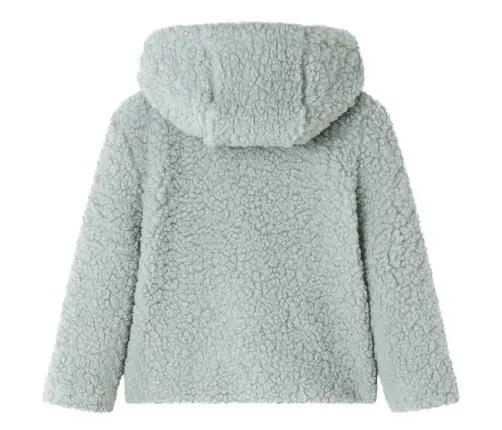 Vaikiška Striukė Su Gobtuvu, Mėtinė, Dirbtinis Kailis, 104 Dydžio