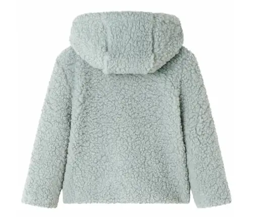 Vaikiška Striukė Su Gobtuvu, Mėtinė, Dirbtinis Kailis, 116 Dydžio