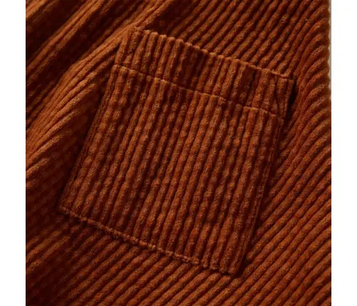 Bērnu Svārki Ar Kabatām, Konjaka Krāsā, Velvets, 116