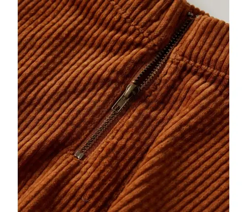 Bērnu Svārki Ar Kabatām, Konjaka Krāsā, Velvets, 116