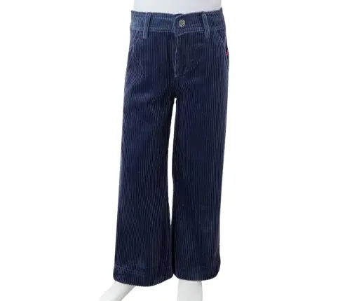 Vaikiškos Kelnės, Tamsiai Mėlynos Spalvos, Velvetas, 116 Dydžio