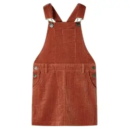Bērnu Sarafāns, Konjaka Krāsā, Velvets, 104 Bērnu Sarafāns, Konjaka Krāsā, Velvets, 104