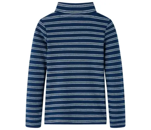 Bērnu Krekls Ar Garām Piedurknēm, Tumši Zils, 128