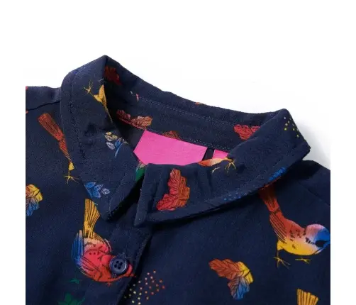 Bērnu Kleita Ar Garām Piedurknēm, Tumši Zila, 116