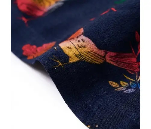 Bērnu Kleita Ar Garām Piedurknēm, Tumši Zila, 128