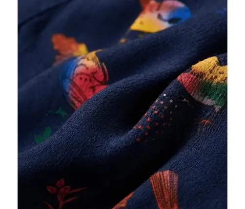 Bērnu Kleita Ar Garām Piedurknēm, Tumši Zila, 140