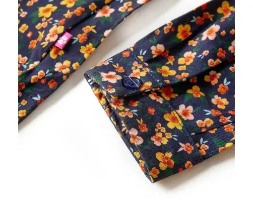 Bērnu Kleita Ar Garām Piedurknēm, Tumši Zila, 116