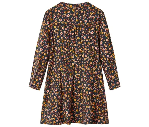 Pikkade Varrukatega Laste Kleit, Tumesinine, 140