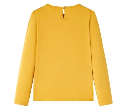 Bērnu Krekls Ar Garām Piedurknēm, Dzeltenbrūns, 104