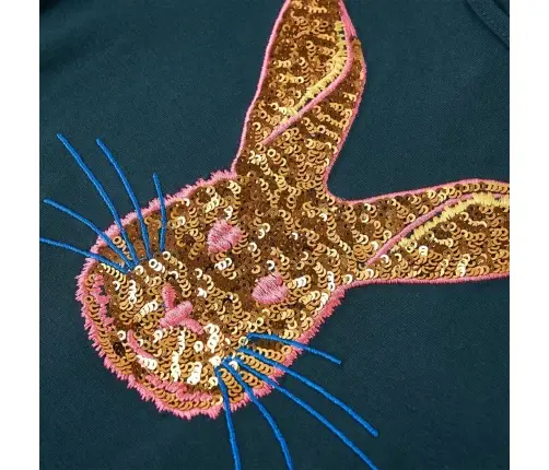 Vaikiški Marškinėliai Ilgomis Rankovėmis, Tamsiai Žali, 104 Dydžio