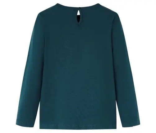 Bērnu Krekls Ar Garām Piedurknēm, Tumši Zaļš, 128