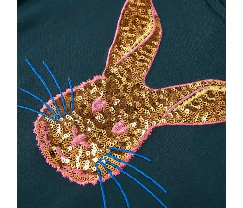 Bērnu Krekls Ar Garām Piedurknēm, Tumši Zaļš, 128