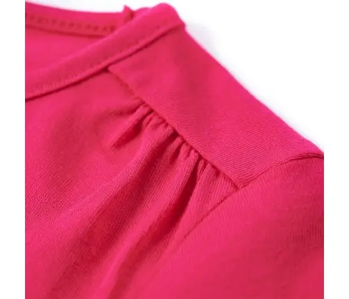 Vaikiški Marškinėliai Ilgomis Rankovėmis, Ryškiai Rožiniai, 128 Dydžio