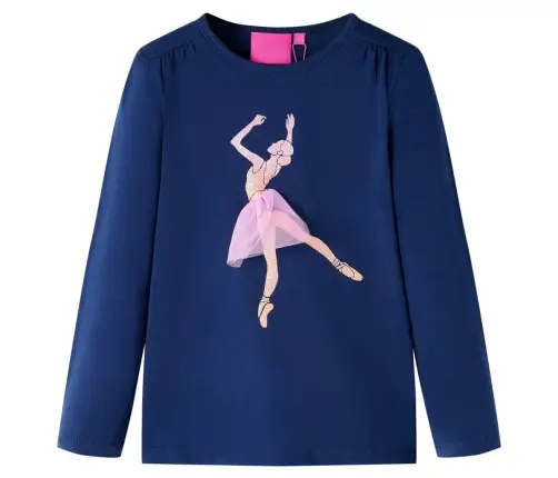 Bērnu Krekls Ar Garām Piedurknēm, Tumši Zils, 92