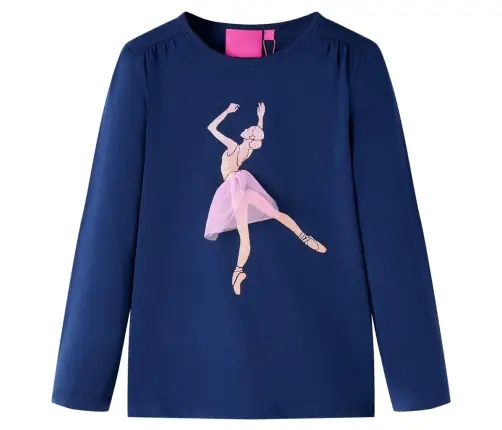 Pikkade Varrukatega Lastesärk, Tumesinine, 128