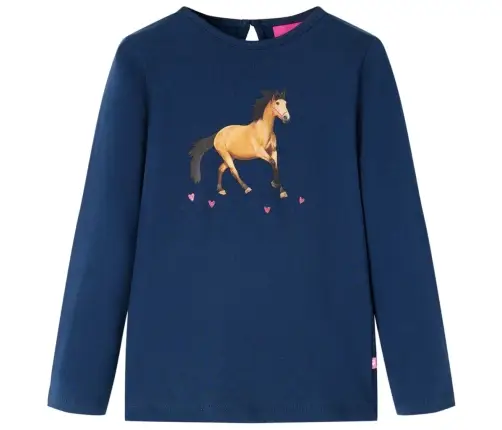 Vaikiški Marškinėliai Ilgomis Rankovėmis, Tamsiai Mėlyni