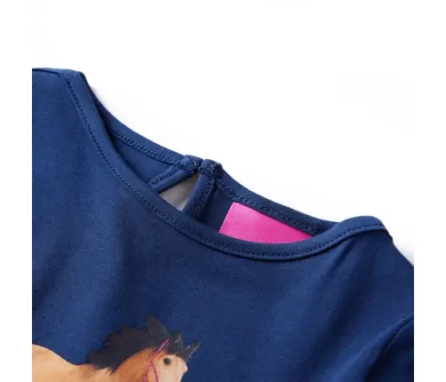 Bērnu Krekls Ar Garām Piedurknēm, Tumši Zils, 104