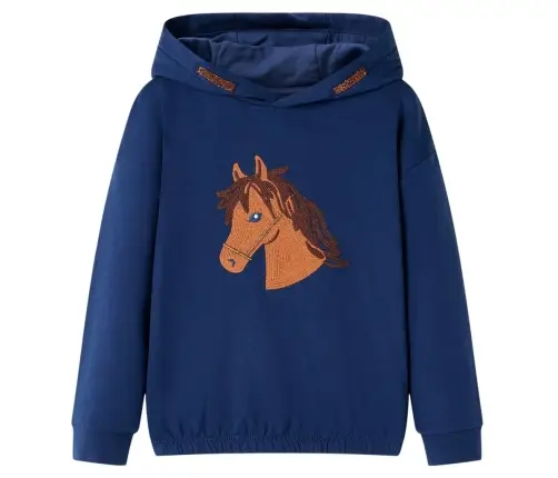 Bērnu Džemperis Ar Kapuci, Tumši Zils, 116
