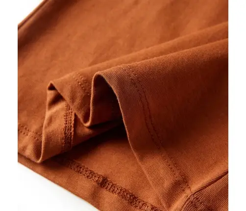 Bērnu Krekls Ar Garām Piedurknēm, Oranži Brūns, 92