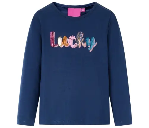 Bērnu Krekls Ar Garām Piedurknēm, Tumši Zils, 104