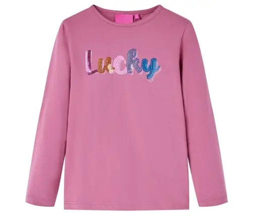 Bērnu Krekls Ar Garām Piedurknēm, Aveņu Krāsa, 116