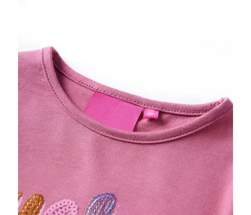 Bērnu Krekls Ar Garām Piedurknēm, Aveņu Krāsa, 116