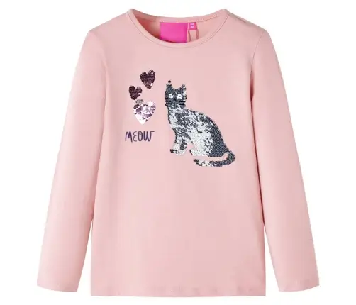 Bērnu Krekls Ar Garām Piedurknēm, Gaiši Rozā, 92