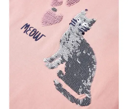 Vaikiški Marškinėliai Ilgomis Rankovėmis, Rožiniai, 116 Dydžio