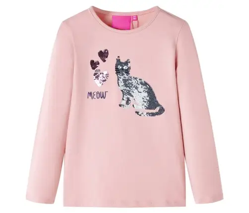 Pikkade Varrukatega Lastesärk, Heleroosa, 128