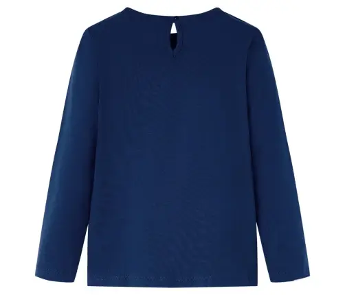 Vaikiški Marškinėliai Ilgomis Rankovėmis, Tamsiai Mėlyni, 128 Dydžio