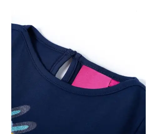 Bērnu Krekls Ar Garām Piedurknēm, Tumši Zils, 140