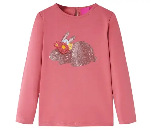 Vaikiški Marškinėliai Ilgomis Rankovėmis, Rožiniai, 140 Dydžio