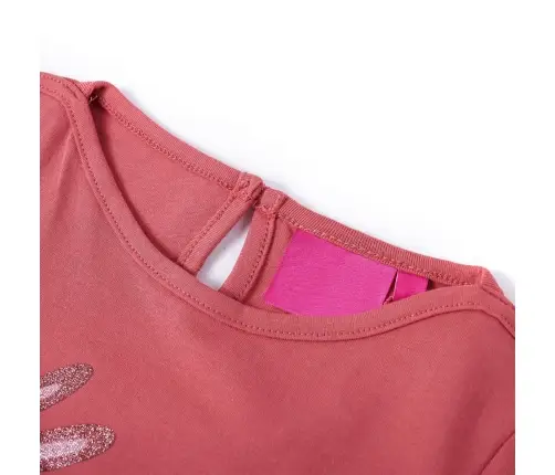 Vaikiški Marškinėliai Ilgomis Rankovėmis, Rožiniai, 140 Dydžio