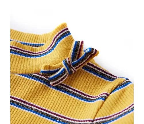 Bērnu Krekls Ar Garām Piedurknēm, Dzeltenbrūns, 128