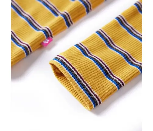 Bērnu Krekls Ar Garām Piedurknēm, Dzeltenbrūns, 128