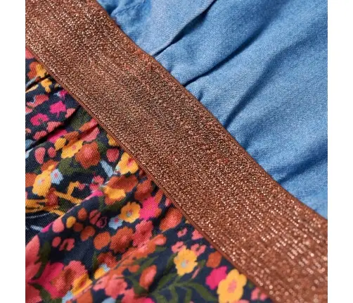 Bērnu Kleita Ar Garām Piedurknēm, Tumši Zila, Džinsa Zila, 104