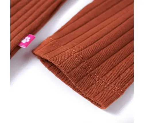 Bērnu Krekls Ar Garām Piedurknēm, Oranži Brūns, 104