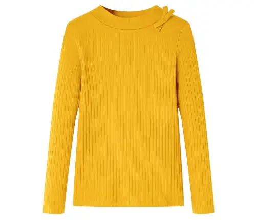 Vaikiški Marškinėliai Ilgomis Rankovėmis, Geltonai Rudi, 104 Dydžio