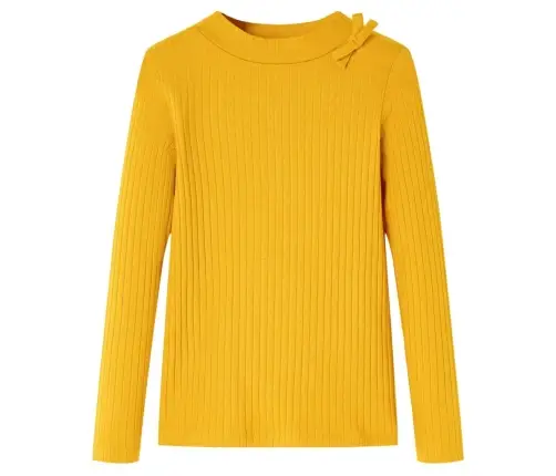 Vaikiški Marškinėliai Ilgomis Rankovėmis, Geltonai Rudi, 116 Dydžio