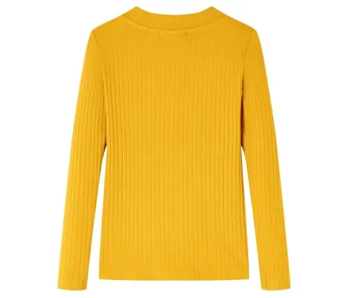 Bērnu Krekls Ar Garām Piedurknēm, Dzeltenbrūns, 128