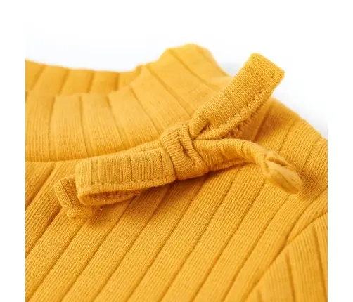 Bērnu Krekls Ar Garām Piedurknēm, Dzeltenbrūns, 128