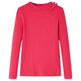 Bērnu Krekls Ar Garām Piedurknēm, Koši Rozā, 92